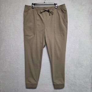 VRST Limitless Joggers Mens XL Brown Pull-On Slim Fit Drawstring Stretch Casual